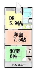 田京駅 徒歩10分 2階の物件間取画像